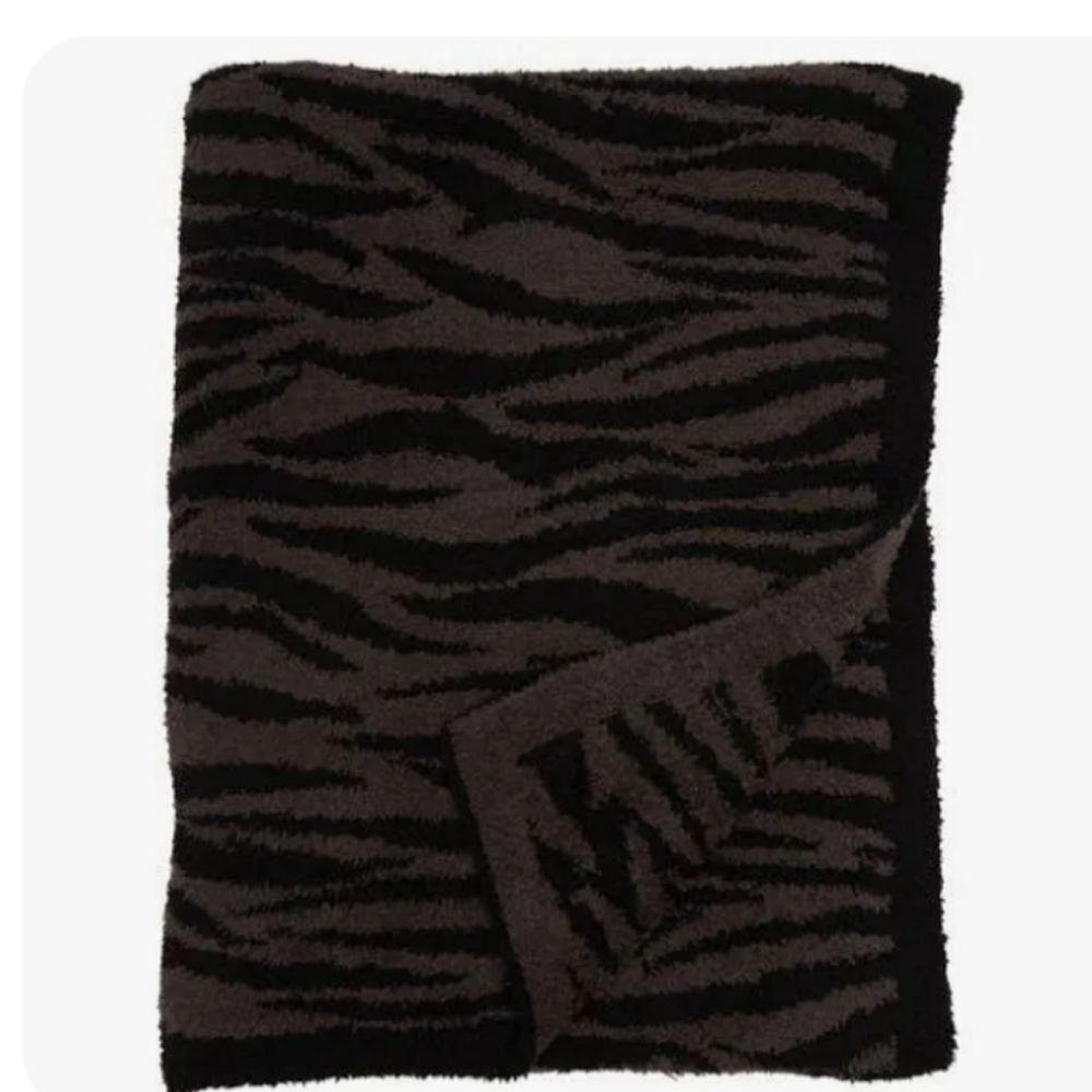 Barefoot Dreams Cozy‎ Chic Tiger Striped Blanket